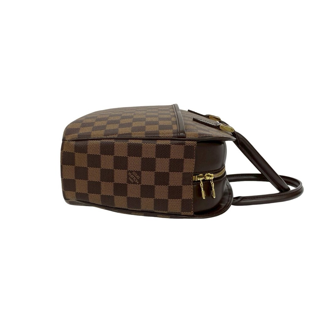 LOUIS VUITTON Brown Damier Leather Boston Bag - Picture 6 of 10